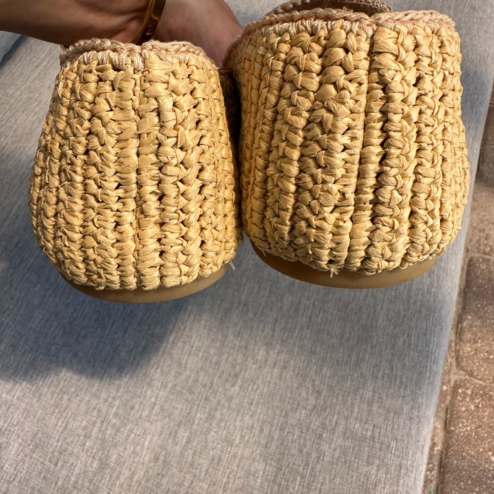 Prada Beige Woven Men's Slip-Ons - Picture 4 of 5